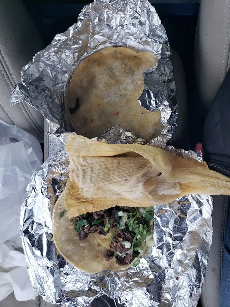 Steak Taco Steak Gorditas and Chicken Tamale
